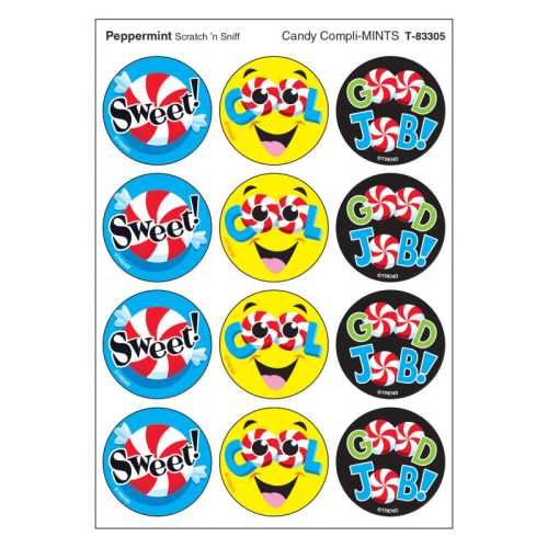 Candy Compli-MINTS/Peppermint Stinky Stickers&reg;, 48 Count