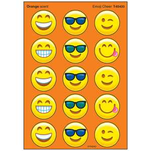 Emotion Icon Cheer/Orange Stinky Stickers&reg;, 60 ct.