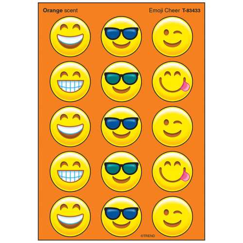 Emotion Icon Cheer/Orange Stinky Stickers&reg;, 60 ct.