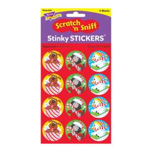 Holiday Pals/Peppermint Stinky Stickers&reg;, 48 Count