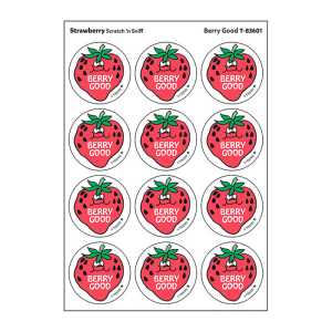 Berry Good/Strawberry Scented Stickers, Pack of 24