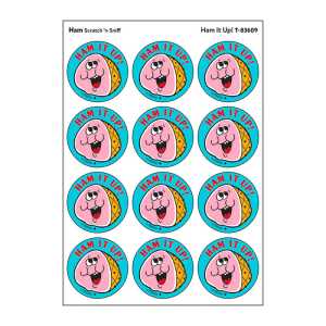 Ham It Up!/Ham Scented Stickers, Pack of 24