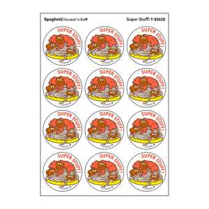 Super Stuff!/Spaghetti Scented Stickers, Pack of 24