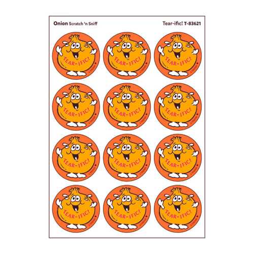 Tear-ific!/Onion Scented Stickers, Pack of 24