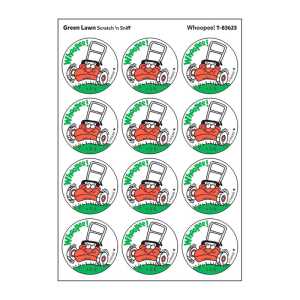 Whoopee!/Green Lawn Scented Stickers, Pack of 24