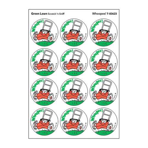 Whoopee!/Green Lawn Scented Stickers, Pack of 24