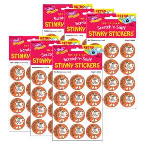 Oops/Hot Cocoa Scent Retro Scratch 'n Sniff Stinky Stickers&reg;, 24 Per Pack, 6 Packs
