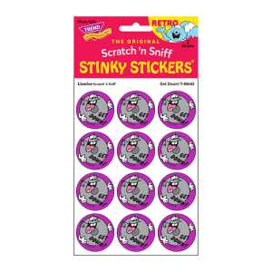 Get Down!/Licorice scent Retro Scratch 'n Sniff Stinky Stickers&reg;, 24 ct.