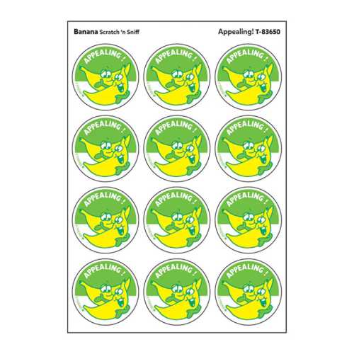 Appealing!/ Banana Scent Stickers, 24 ct.