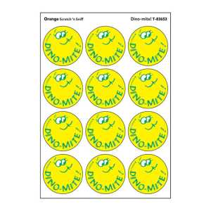 Dino-mite!/ Orange Scent Stickers, 24 ct.