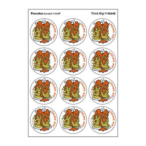 Think Big!/Pancakes scent Retro Scratch 'n Sniff Stinky Stickers&reg;, 24 ct.