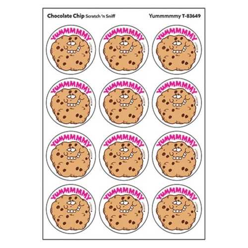 Yummmmmy/Chocolate Chip scent Retro Scratch 'n Sniff Stinky Stickers&reg;, 24 ct.