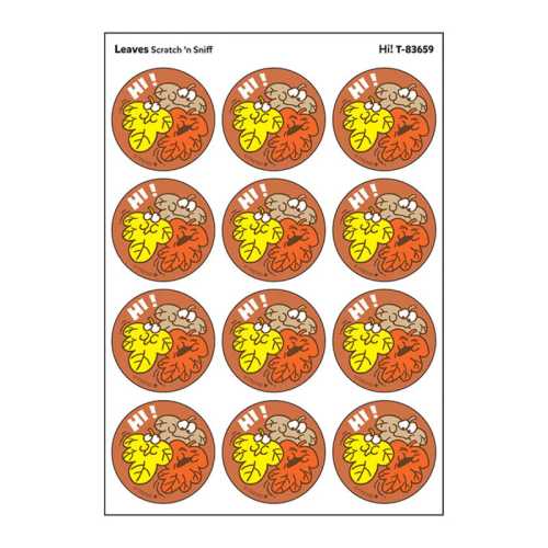 Hi!/ Leaves Scent Stickers, 24 ct.