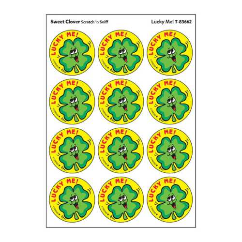 Lucky Me!/ Sweet Clover Scent Stickers, 24 ct.