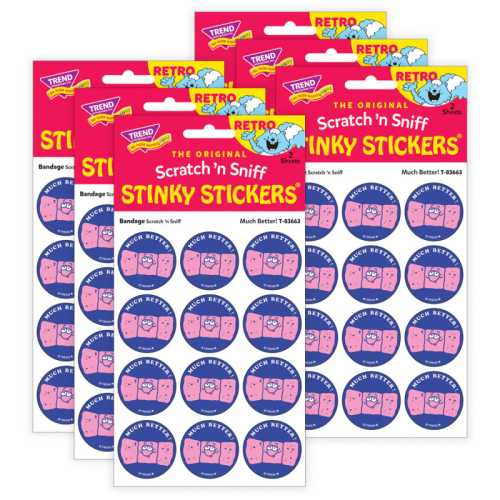 Much Better!/ Bandage Scent Stickers, 24 Per Pack, 6 Packs