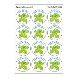 Way to Go!!/ Spearmint Scent Stickers, 24 ct.