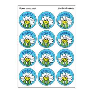 Wonderful/ Flower Scent Stickers, 24 ct.