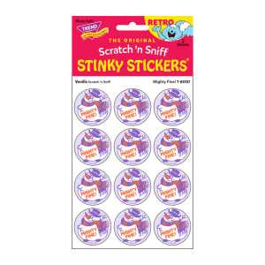 Mighty Fine!/Vanilla Scent Retro Scratch 'n Sniff Stinky Stickers&reg;, 24 ct.