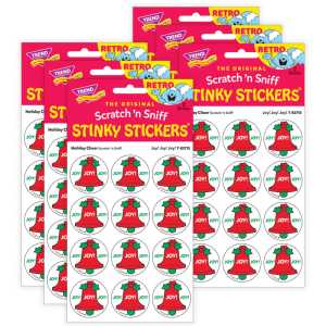 Joy! Joy! Joy!/ Holiday Cheer Scent Stickers, 24 Per Pack, 6 Packs