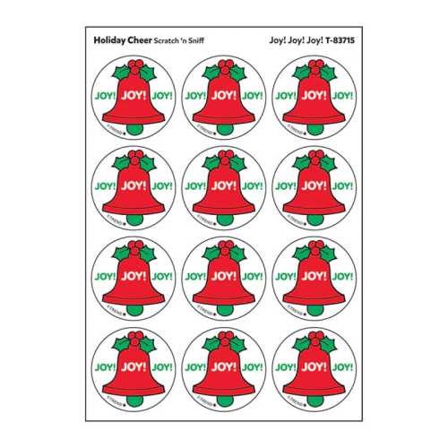 Joy! Joy! Joy!/ Holiday Cheer Scent Stickers, 24 ct.