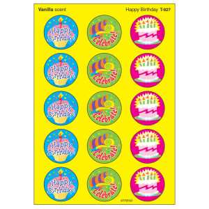 Happy Birthday/Vanilla Stinky Stickers&reg;, 60 ct.