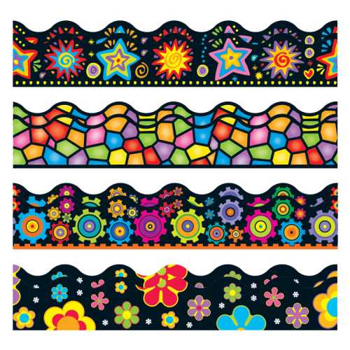 Brights on Black Terrific Trimmers&reg;, Variety Pack, 156 Feet Per Pack, 2 Packs