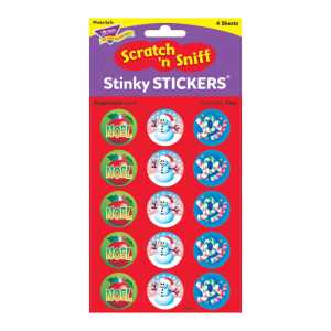 Christmas/Peppermint Stinky Stickers&reg;, 60 ct.
