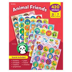 Animal Friends Smelly Stickers Variety Pack