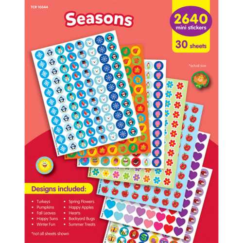 Seasons Mini Stickers Variety Pack