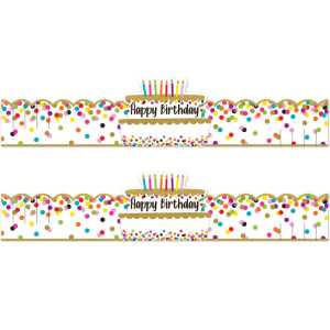 Confetti Happy Birthday Crowns, 30 Per Pack, 2 Packs