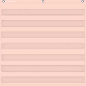 Blush 7 Pocket Chart, 28" x 28"