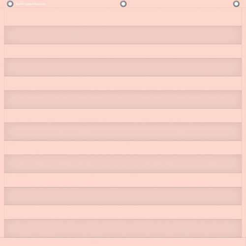 Blush 7 Pocket Chart, 28
