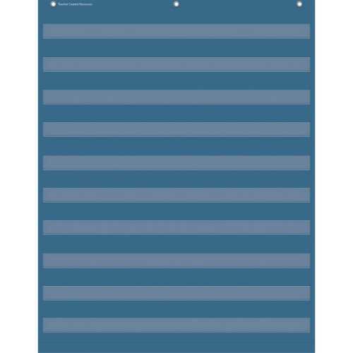 Slate Blue 10 Pocket Chart, 34