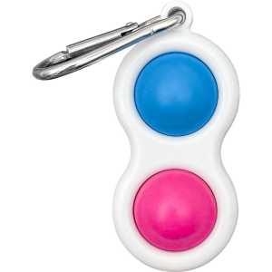 Fidget Popper Keychain - Blue/Pink