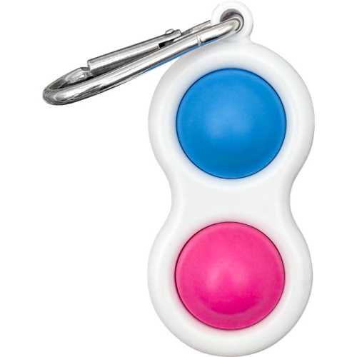 Fidget Popper Keychain - Blue/Pink