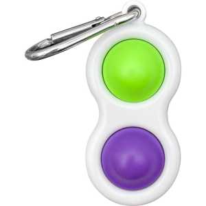 Fidget Popper Keychain - Purple/Green