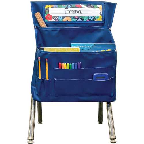 Navy Blue Chair Pocket - For Standard-Sized Chairs