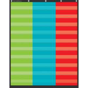 3 Column Pocket Chart, 34" x 44"