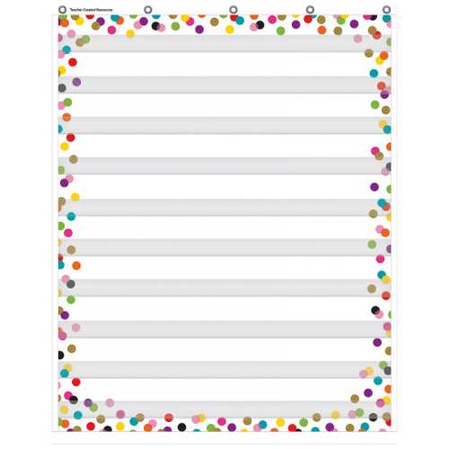 Confetti 10 Pocket Chart, 34