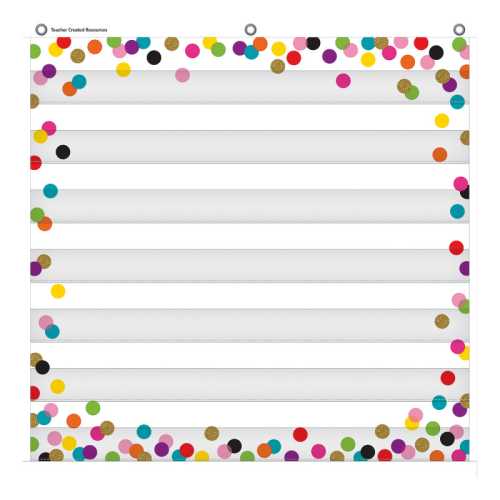 Confetti 7 Pocket Chart, 28