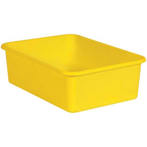 Yellow Large Plastic Storage Bin