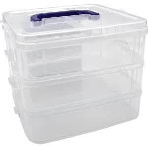 3-Tier Clear Stackable Storage Container