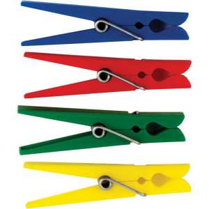 Plastic Clothespins, Pack of 40