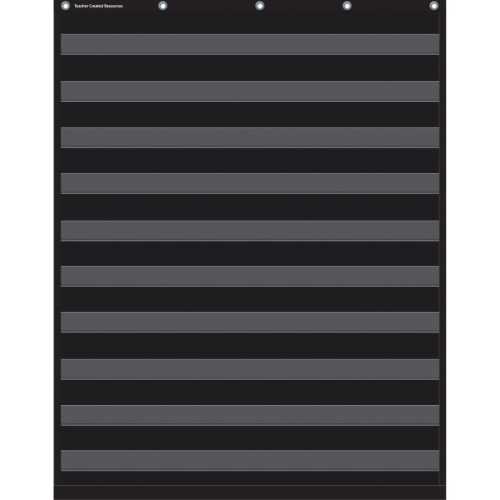 Black 10 Pocket Chart