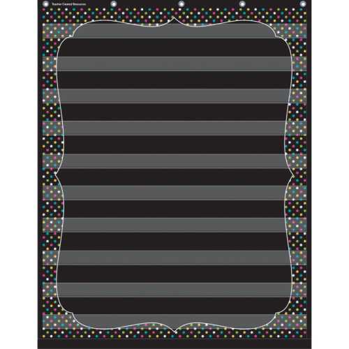 Chalkboard Brights 10 Pocket Chart