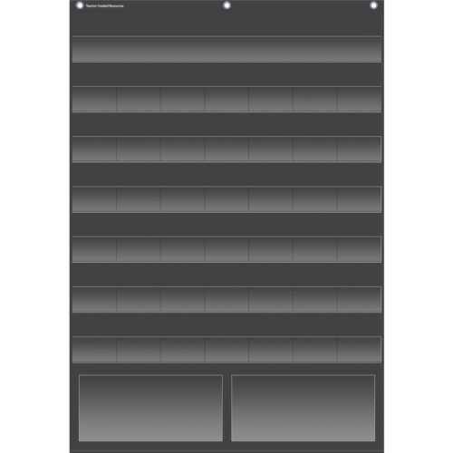 Black Calendar Pocket Chart (25