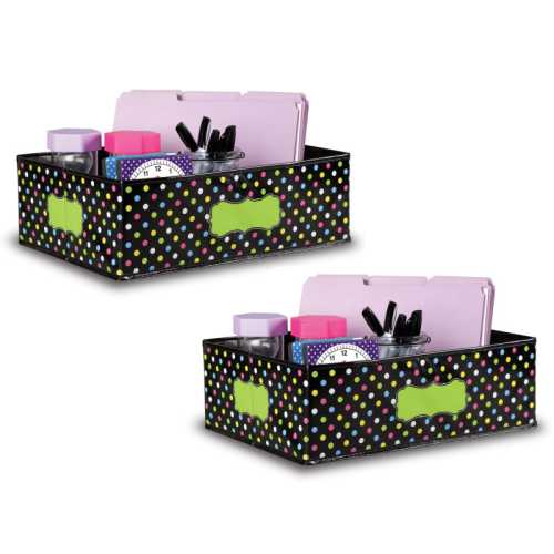 Chalkboard Brights Storage Bin, 16
