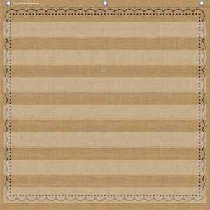 7-Pocket Pocket Chart, Burlap Design, 28" x 28"