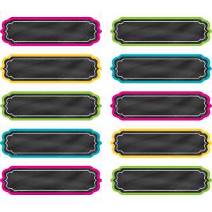 Chalkboard Brights Labels, Non-Adhesive, 30 Per Pack, 3 Packs