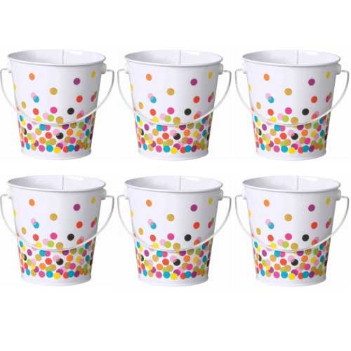 Confetti Bucket, Pack of 6